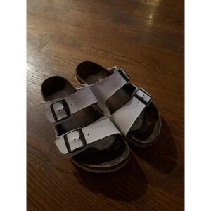 Birkenstock Arizona sandals two straps with adjustable buckles white 39